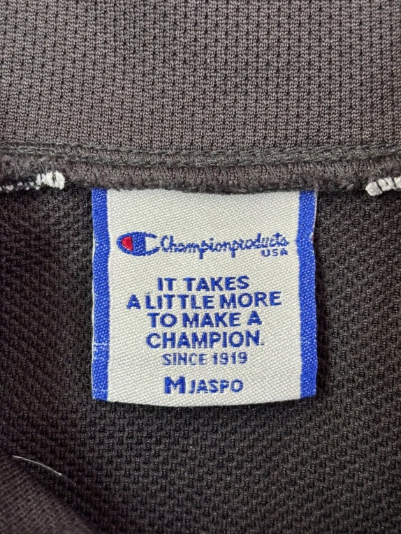 CHAMPION TRACK JACKET SPORTSWEAR ΜΑΥΡΟ UNISEX PRE OWNED M