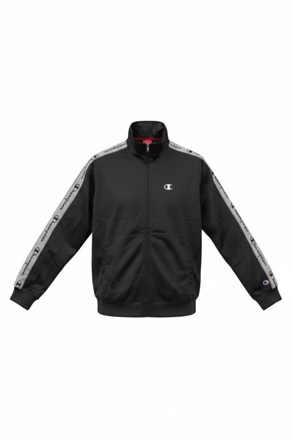 CHAMPION TRACK JACKET SPORTSWEAR ΜΑΥΡΟ UNISEX PRE OWNED S