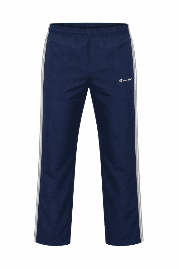 CHAMPION TRACK PANTS SPORTY NAVY MEN PRE OWNED M