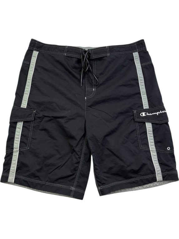 CHAMPION ΒΕΡΜΟΥΔΑ ΜΑΓΙΟ CARGO SPORTSWEAR ΜΑΥΡΟ ΑΝΤΡΙΚΟ PRE OWNED XL