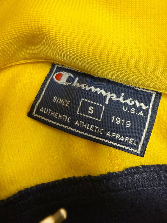 CHAMPION VINTAGE ATHLETIC MESH HOODED JACKET - S