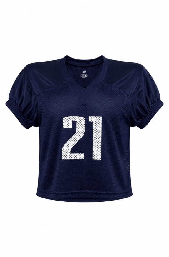 CHAMPRO ΓΚΑΖΕΤΑ FOOTBALL JERSEY ΑΘΛΗΤΙΚΟ NAVY UNISEX PRE OWNED XS