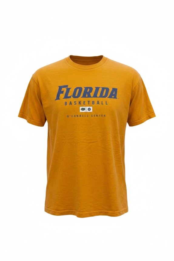 Champs Sports Florida Basketball T-Shirt Logo Κίτρινο Unisex XL