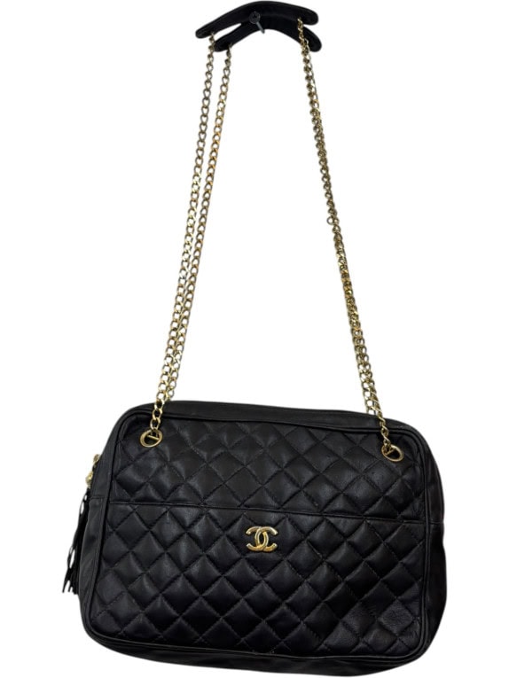 CHANEL ΤΣΑΝΤΑ ΩΜΟΥ VINTAGE ΜΑΥΡΗ ΓΥΝΑΙΚΕΙΟ PRE OWNED