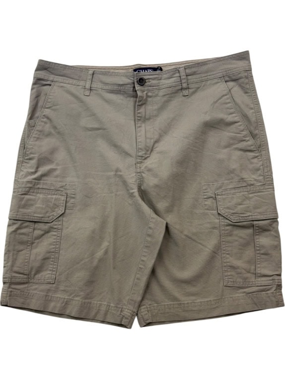 CHAPS CARGO SHORTS UTILITY BEIGE MEN PRE OWNED XL