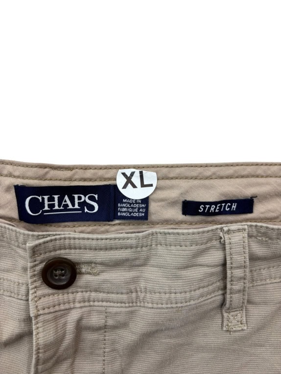 CHAPS CARGO SHORTS UTILITY BEIGE MEN PRE OWNED XL