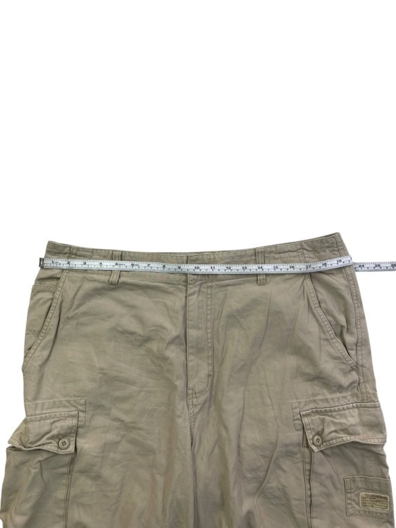 CHAPS DENIM BERMUDA CARGO WORKWEAR BEIGE UOMO PRE OWNED XL