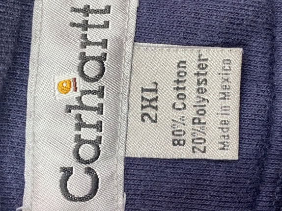 CARHARTT FELPA CLASSICA BLU UOMO PRE OWNED 2XL