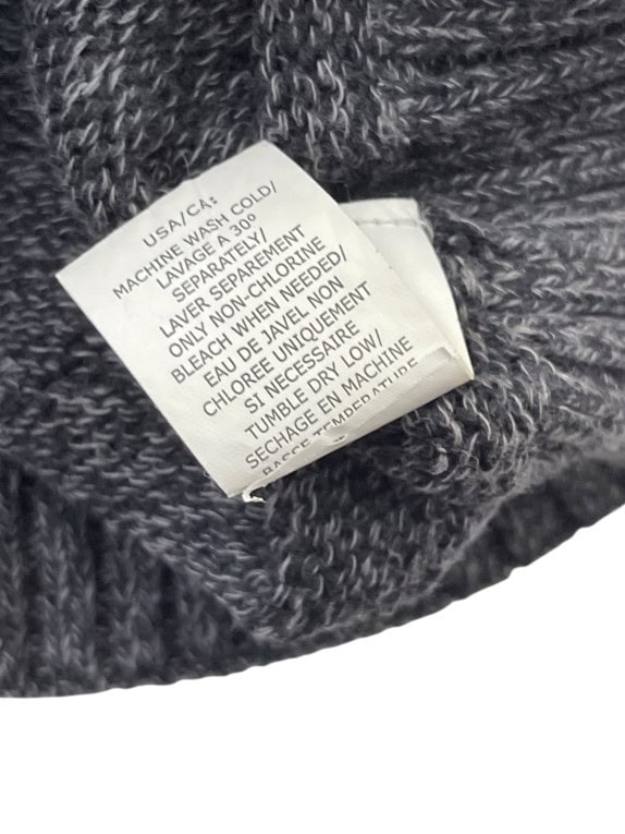 CHAPS ΠΛΕΚΤΟ ΠΟΥΛΟΒΕΡ ΜΕ ΚΟΥΜΠΙΑ ΚΛΑΣΙΚΟ CHARCOAL GREY ΑΝΤΡΙΚΟ PRE OWNED XXL