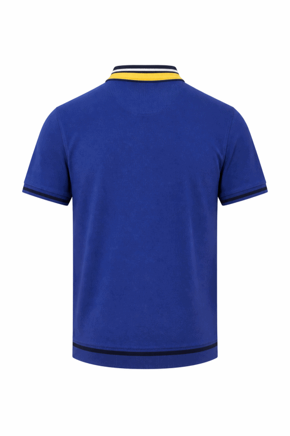 CHAPS POLO SHIRT RETRO BLU UOMO PRE OWNED L