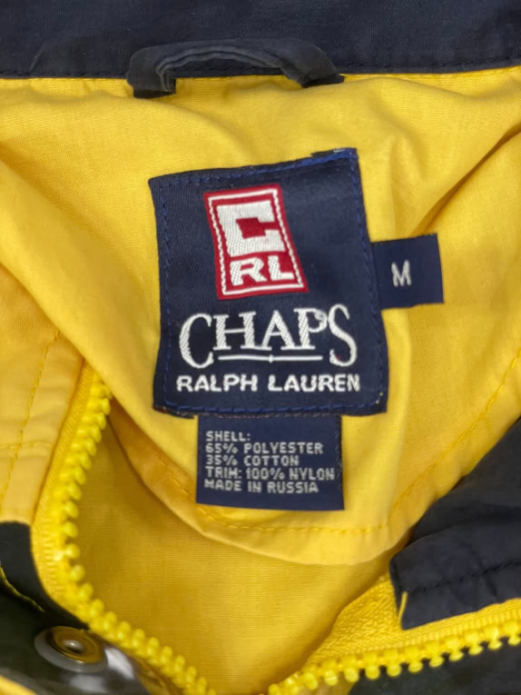 CHAPS RALPH LAUREN VINTAGE ANORAK JACKET ΚΙΤΡΙΝΟ - M