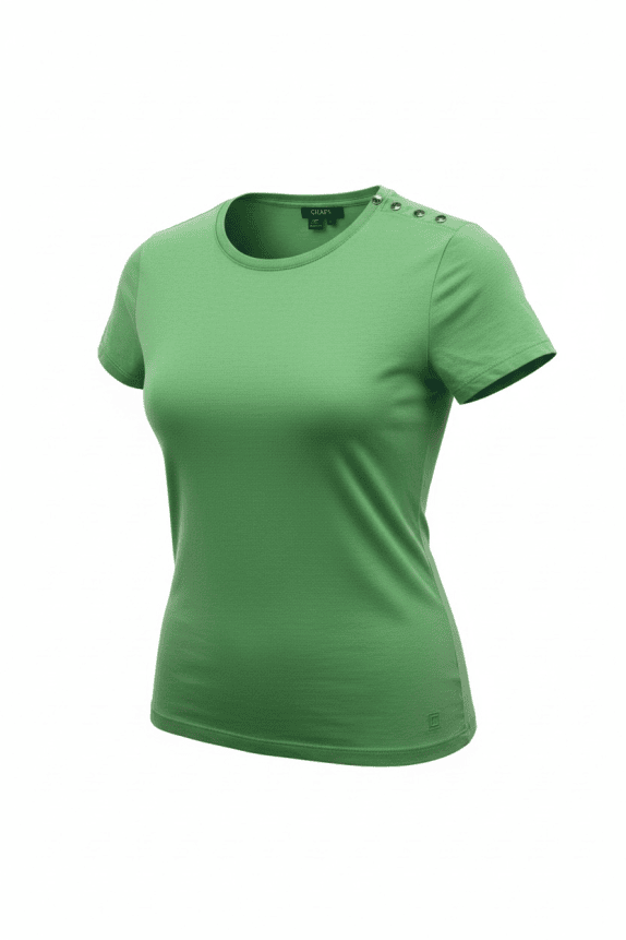 CHAPS T-Shirt Basic Logo Πράσινο Γυναικείο L