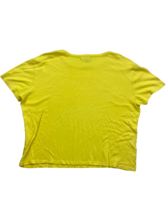 Chaps T-Shirt Casual Minimal Κίτρινο Γυναικείο XL