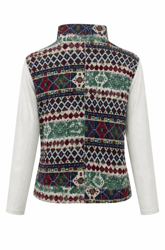 CHAPS JACKET PATTERN MULTICOLOUR WOMEN PRE OWNED S