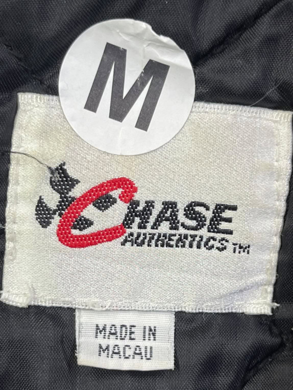 CHASE AUTHENTICS ΜΠΟΥΦΑΝ RACING VINTAGE ΜΑΥΡΟ ΚΟΚΚΙΝΟ ΑΝΤΡΙΚΟ PRE OWNED M