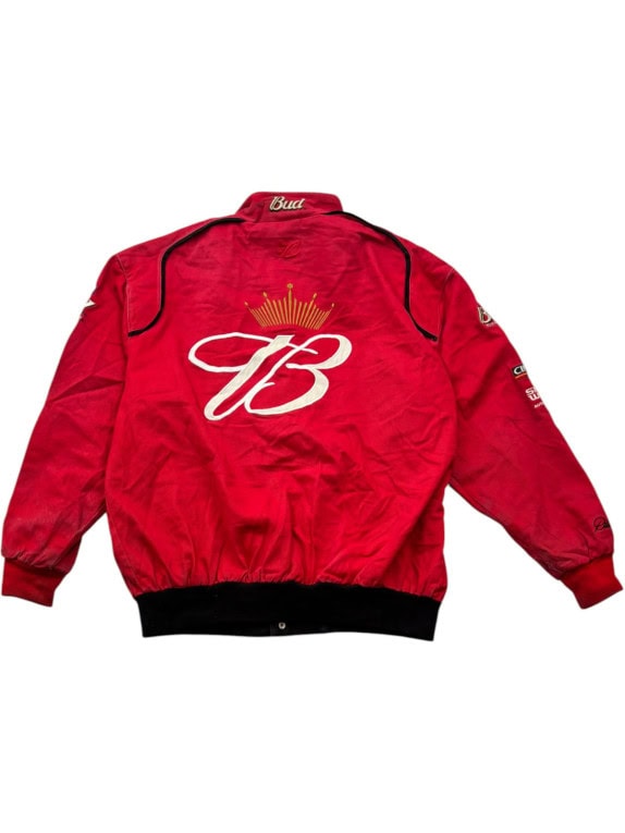 CHASE AUTHENTICS RACING JACKET EMBROIDERED ΚΟΚΚΙΝΟ ΑΝΤΡΙΚΟ PRE OWNED L