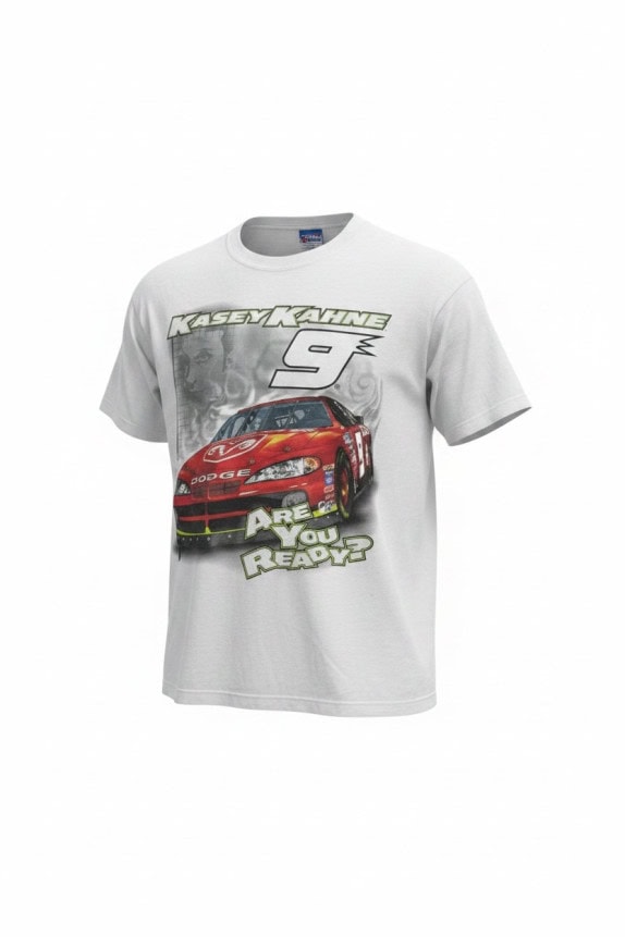 CHASE AUTHENTICS GRAPHIC TEE RACING WHITE MEN PRE OWNED XL