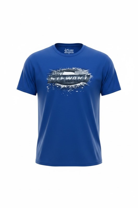 Chase Authentics Tony Stewart NASCAR T-Shirt Blue Unisex XL