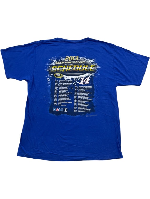 Chase Authentics Tony Stewart NASCAR T-Shirt Blu Unisex XL