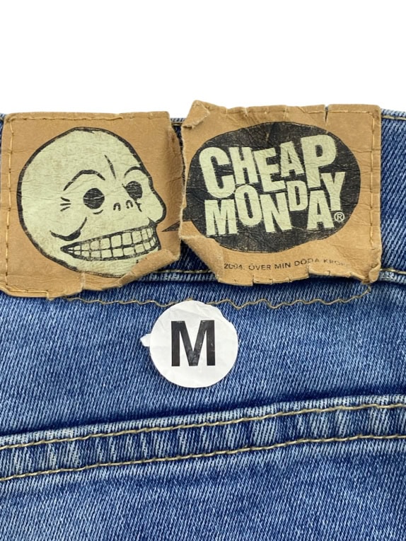 CHEAP MONDAY JEANS MINIMAL WASHED BLUE ΑΝΤΡΙΚΟ PRE OWNED M