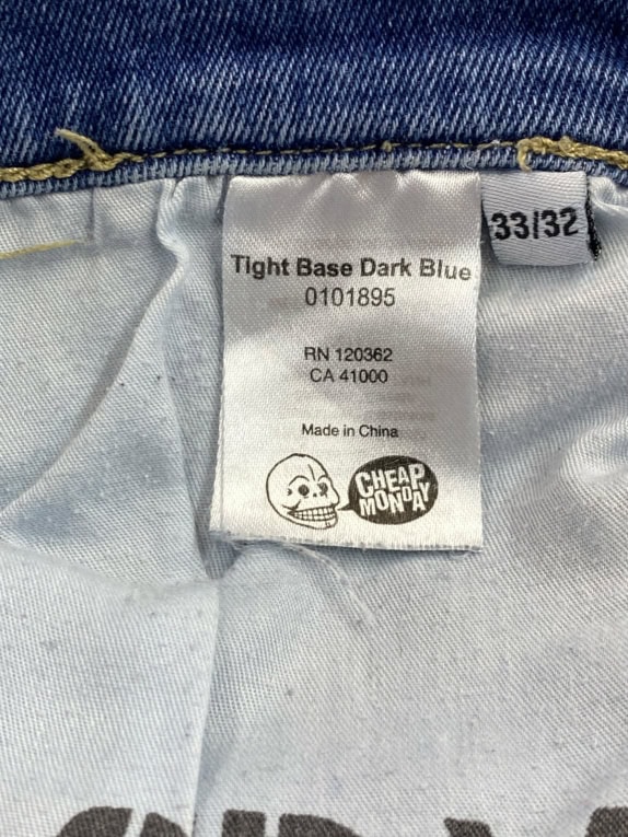 CHEAP MONDAY JEANS MINIMAL WASHED BLUE ΑΝΤΡΙΚΟ PRE OWNED M