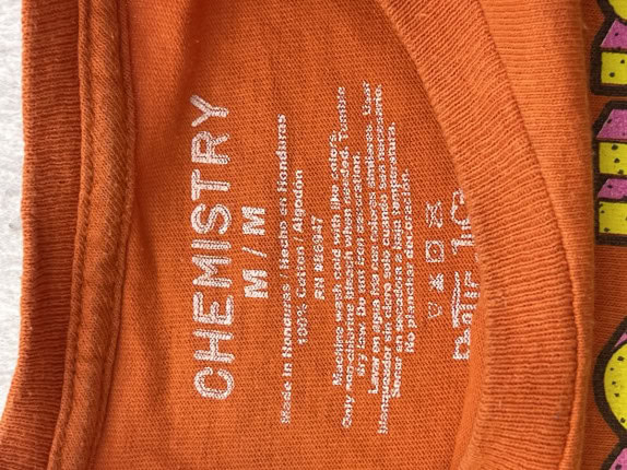 CHEMISTRY GRAPHIC TEE STREETWEAR ORANGE ΑΝΤΡΙΚΟ PRE OWNED M