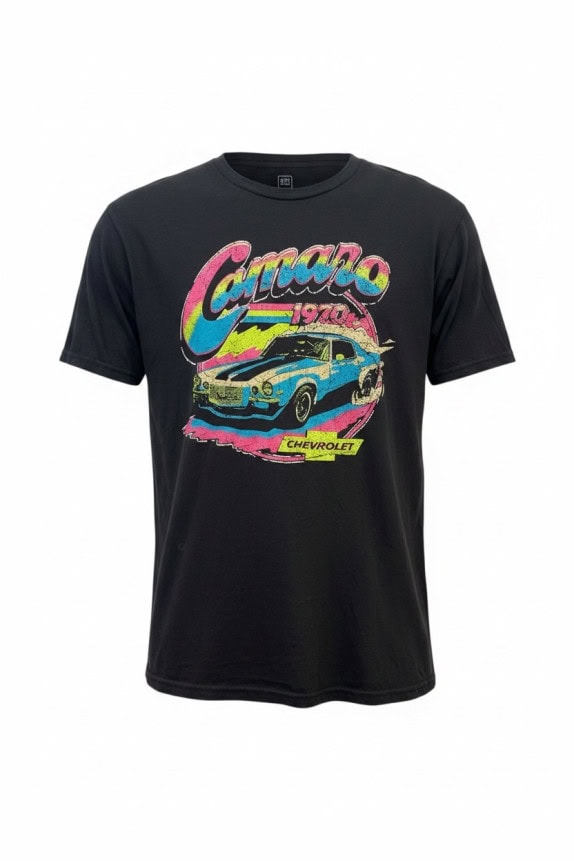 CHEVROLET CAMARO T SHIRT RACING GRAPHIC FADED BLACK ΑΝΤΡΙΚΟ PRE OWNED L