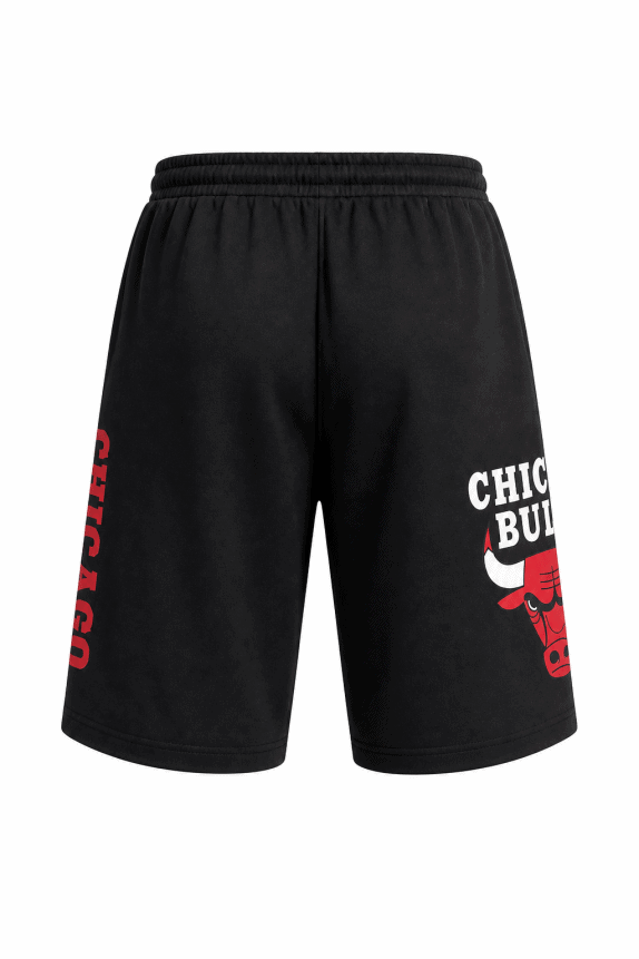 NBA CHICAGO BULLS BASKETBALL SHORTS GRAPHIC ΜΑΥΡΟ ΑΝΤΡΙΚΟ PRE OWNED L