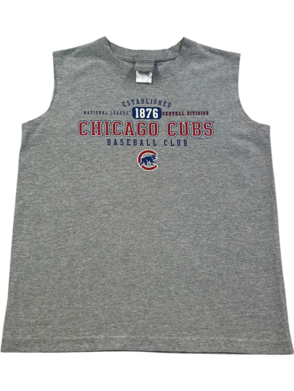 CHICAGO CUBS MUSCLE TEE MELANGE MEN PRE OWNED S