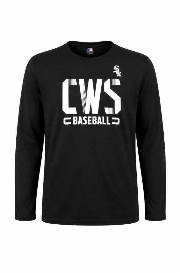 CHICAGO WHITE SOX LONG SLEEVE GRAPHIC TEE BLACK ΑΝΤΡΙΚΟ PRE OWNED 2XL