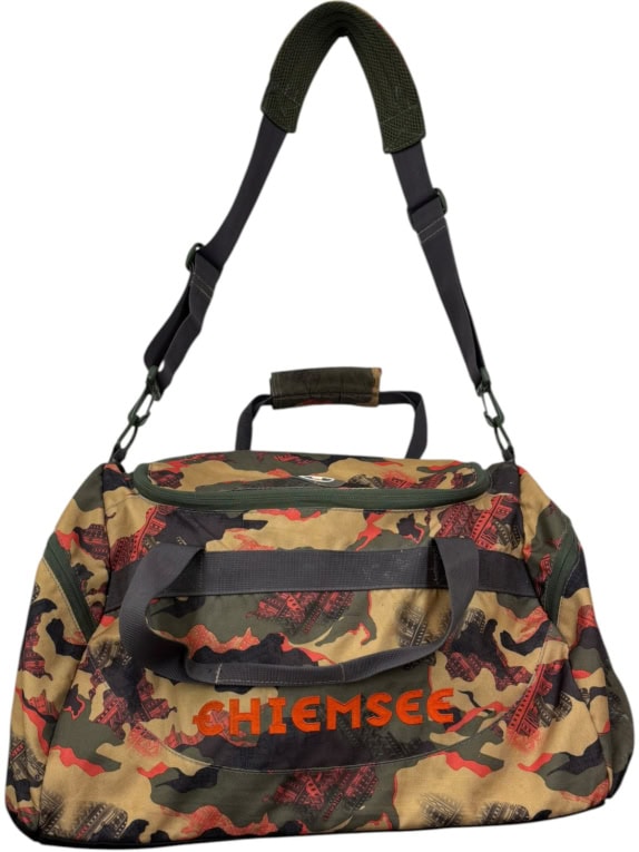CHIEMSEE DUFFLE BAG VINTAGE CAMO UNISEX PRE OWNED