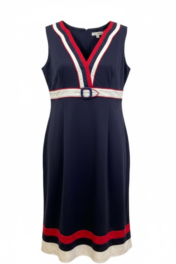 CHOPIN ROMA SLEEVELESS DRESS NAVY BLUE WOMEN'S M