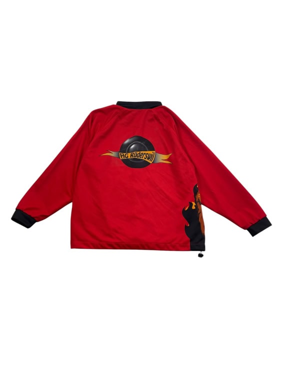 Christen Sport Jacket Track Vintage Lion Logo Κόκκινο Γυναικείο L