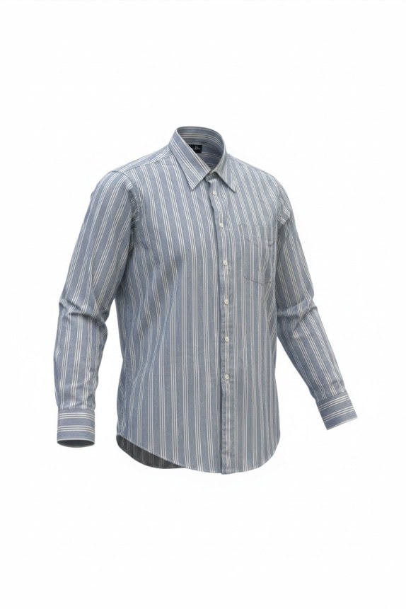 CHRISTIAN DIOR MONSIEUR SHIRT CLASSIC BLUE MENS PRE OWNED S