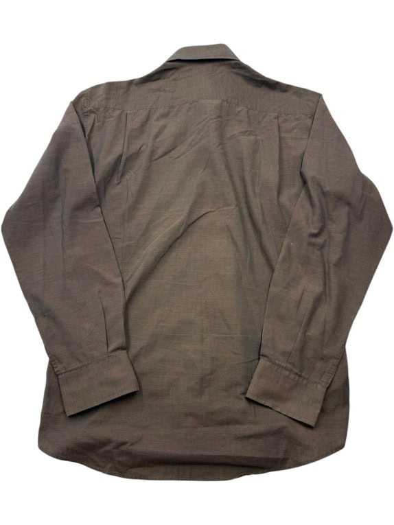 CHRISTIAN DIOR MONSIEUR Camicia Vintage a Maniche Lunghe con Logo Marrone da Uomo S
