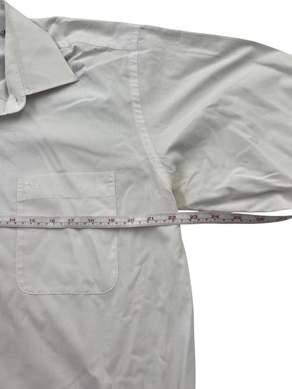 CHRISTIAN DIOR ΠΟΥΚΑΜΙΣΟ MINIMAL OFF WHITE ΑΝΤΡΙΚΟ PRE OWNED L