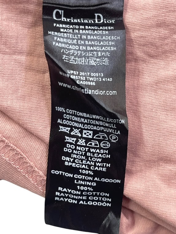 CHRISTIAN DIOR T SHIRT GRAPHIC ΡΟΖ ΓΥΝΑΙΚΕΙΟ PRE OWNED M