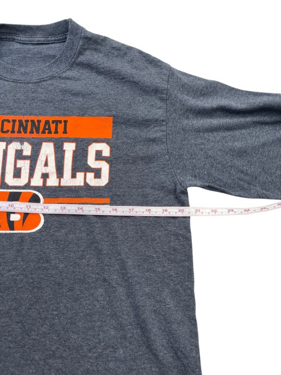 CINCINNATI BENGALS ΜΑΚΡΥΜΑΝΙΚΗ ΜΠΛΟΥΖΑ SPORTSWEAR GRAPHIC CHARCOAL ΑΝΤΡΙΚΟ PRE OWNED M