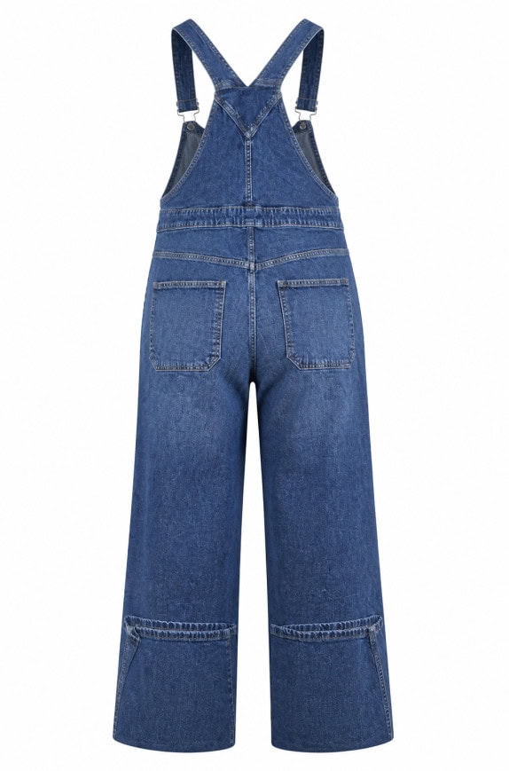 GAP DENIM SALOPETA VINTAGE BLUE WOMEN PRE OWNED XL