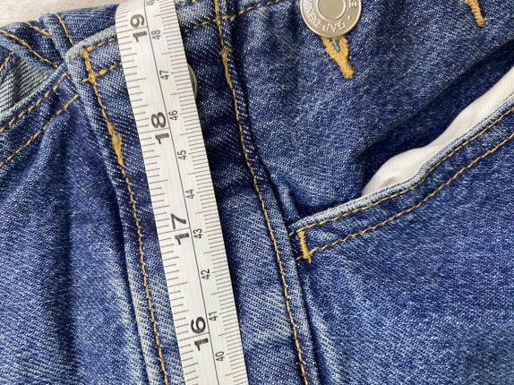 GAP DENIM SALOPETA VINTAGE BLUE WOMEN PRE OWNED XL