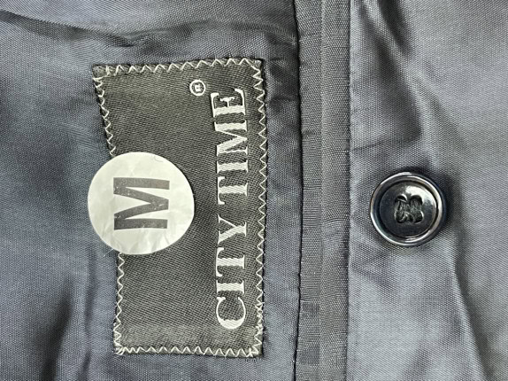90s CITY TIME ΚΟΣΤΟΥΜΙ ΚΛΑΣΙΚΟ ΣΚΟΥΡΟ ΜΠΛΕ ΑΝΤΡΙΚΟ PRE OWNED M