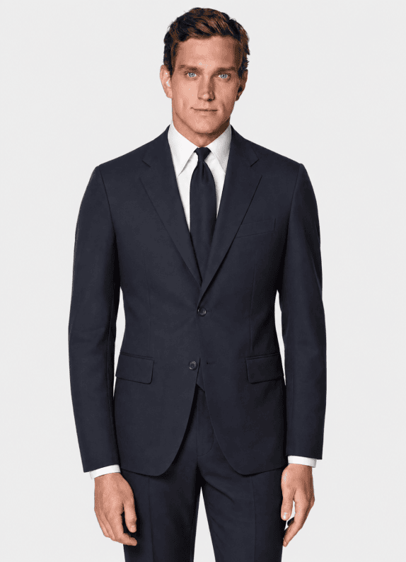 90s CITY TIME SUIT CLASSIC DARK BLUE MEN PRE OWNED M