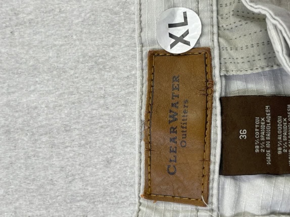 CLEAR WATER ΣΟΡΤΣ CARGO MINIMAL OFF WHITE ΑΝΤΡΙΚΟ PRE OWNED XL