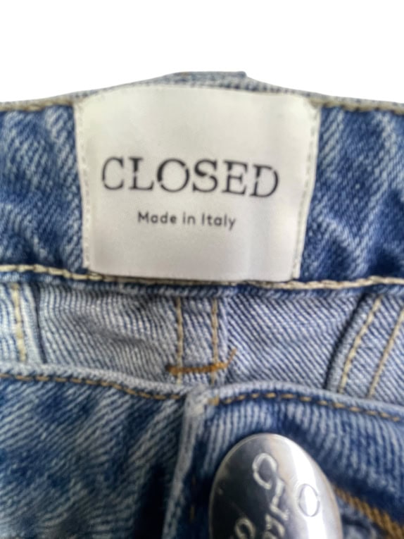 CLOSED Παντελόνι Denim Wide Leg Vintage Logo Μπλε Γυναικείο S