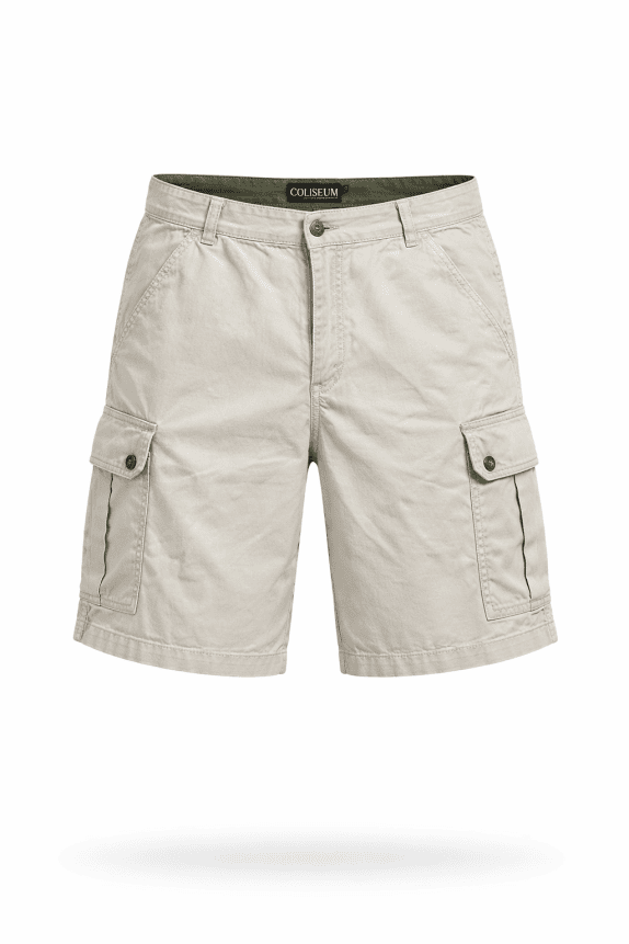 COLISEUM CARGO SHORTS UTILITY BEIGE UOMO PRE OWNED S
