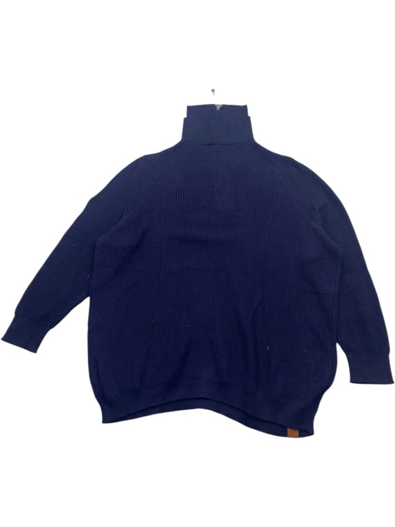Collection L Maglione da uomo blu con collo alto 3XL