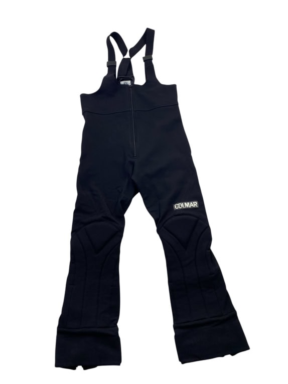COLMAR UNISEX PANTALONI DA SCI LOGO VINTAGE NERO M-L