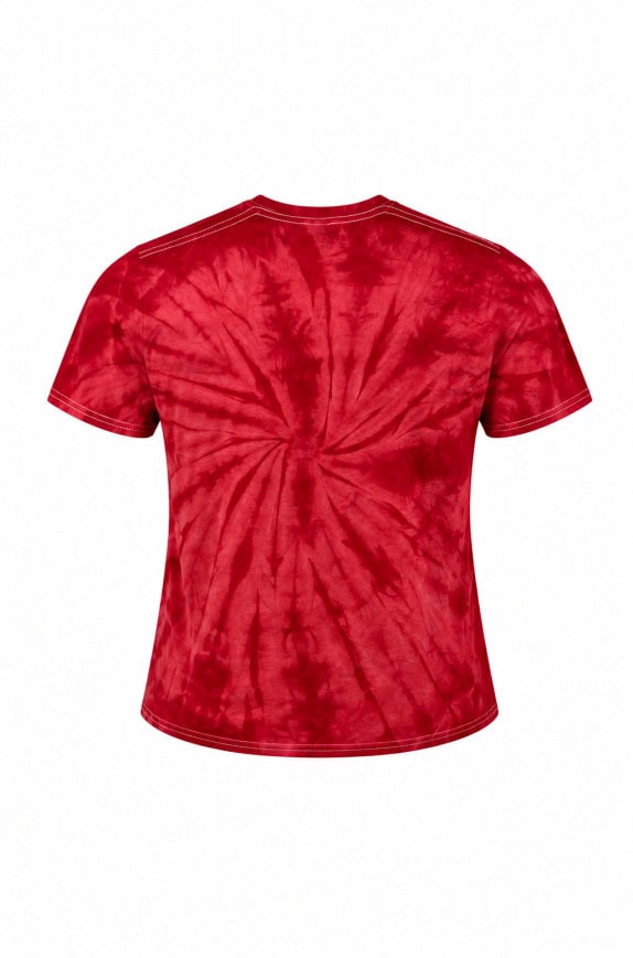 COLORTONE T SHIRT GRAPHIC TIE DYE ROSSO UOMO PRE OWNED M