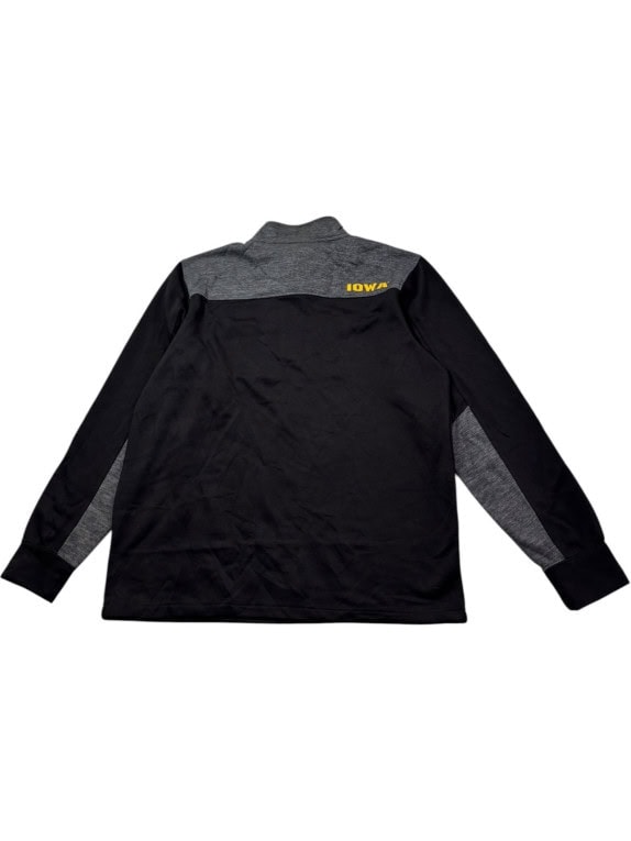 COLOSSEUM FELPA MEZZA ZIP COLLEGIATE NERO ANTRACITE UOMO PRE OWNED L