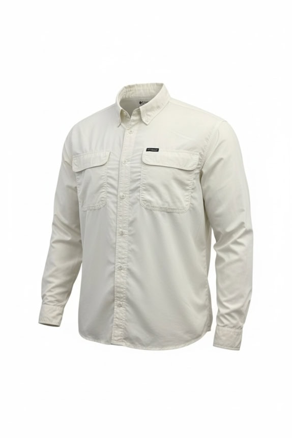 Columbia Ανδρικό Πουκάμισο Outdoor Λευκό XXL